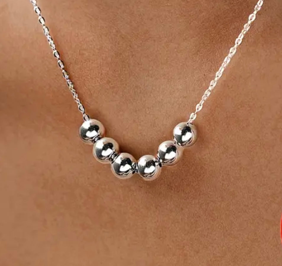 Sterling Silver Ball Necklace