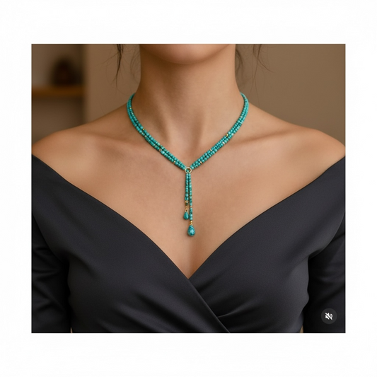 Turquoise Lariat Necklace