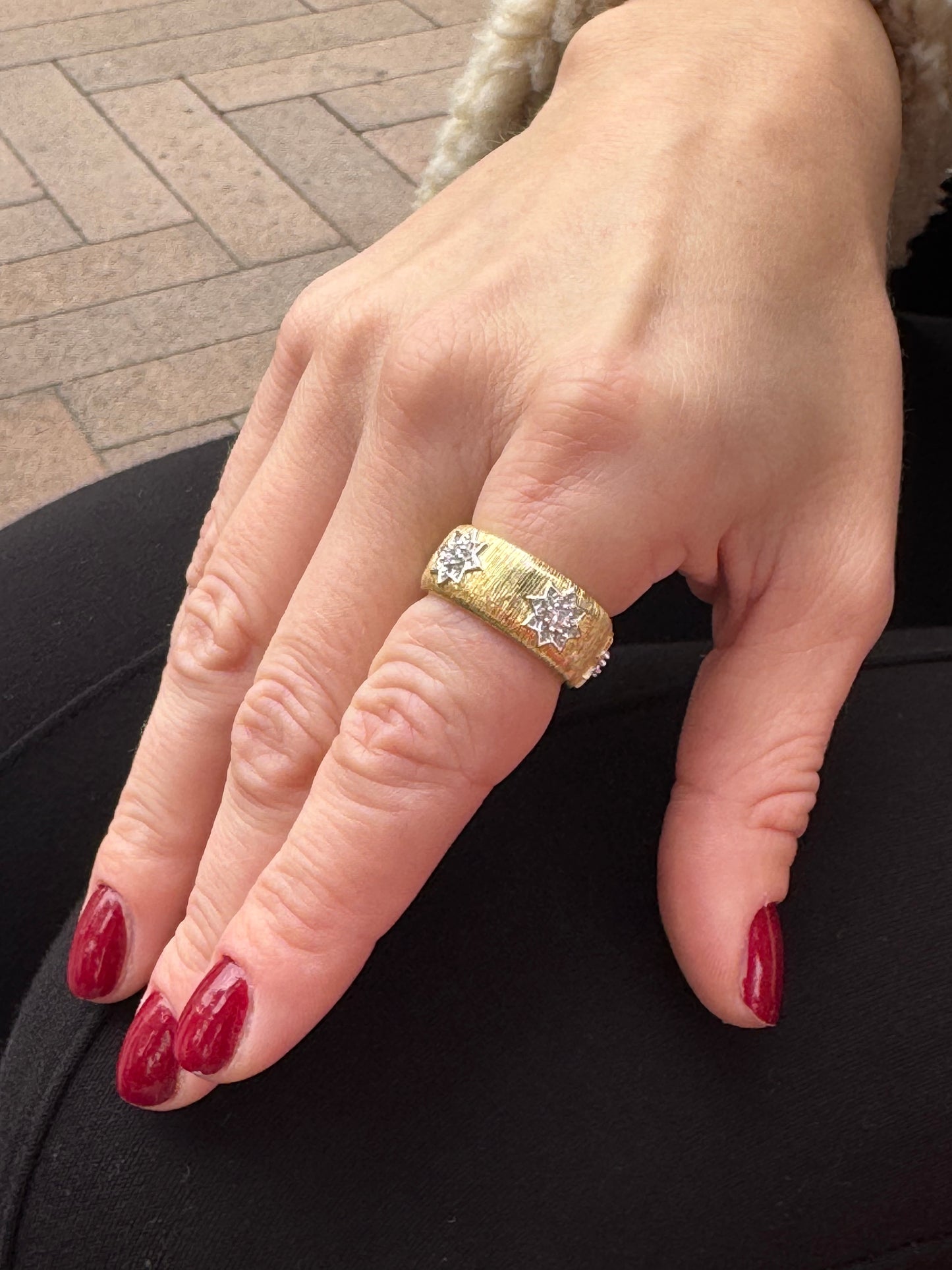 Sterling Silver Yellow Gold Plated Band