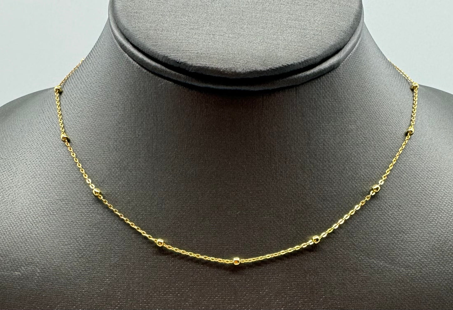 Chain & Ball Dainty Necklace
