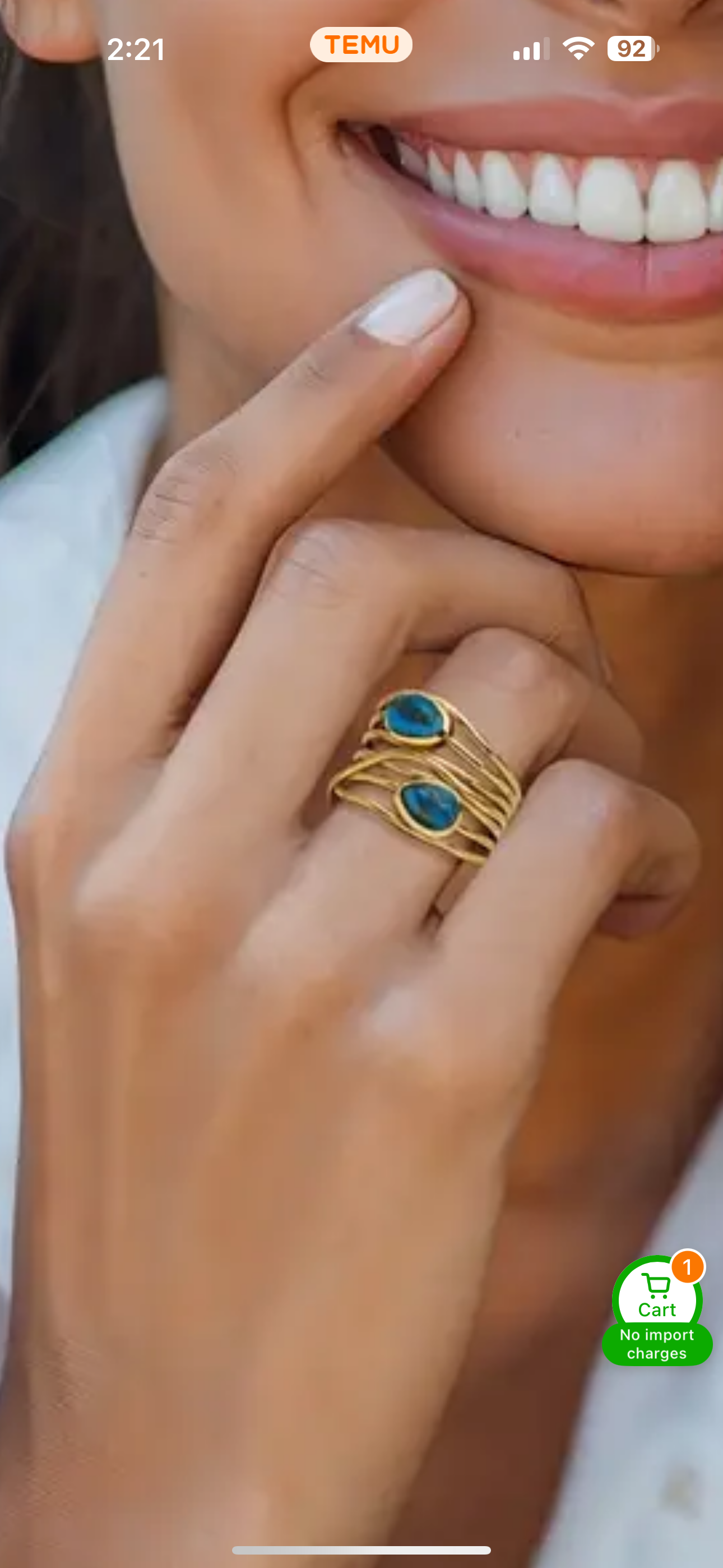 Double Turquoise Ring