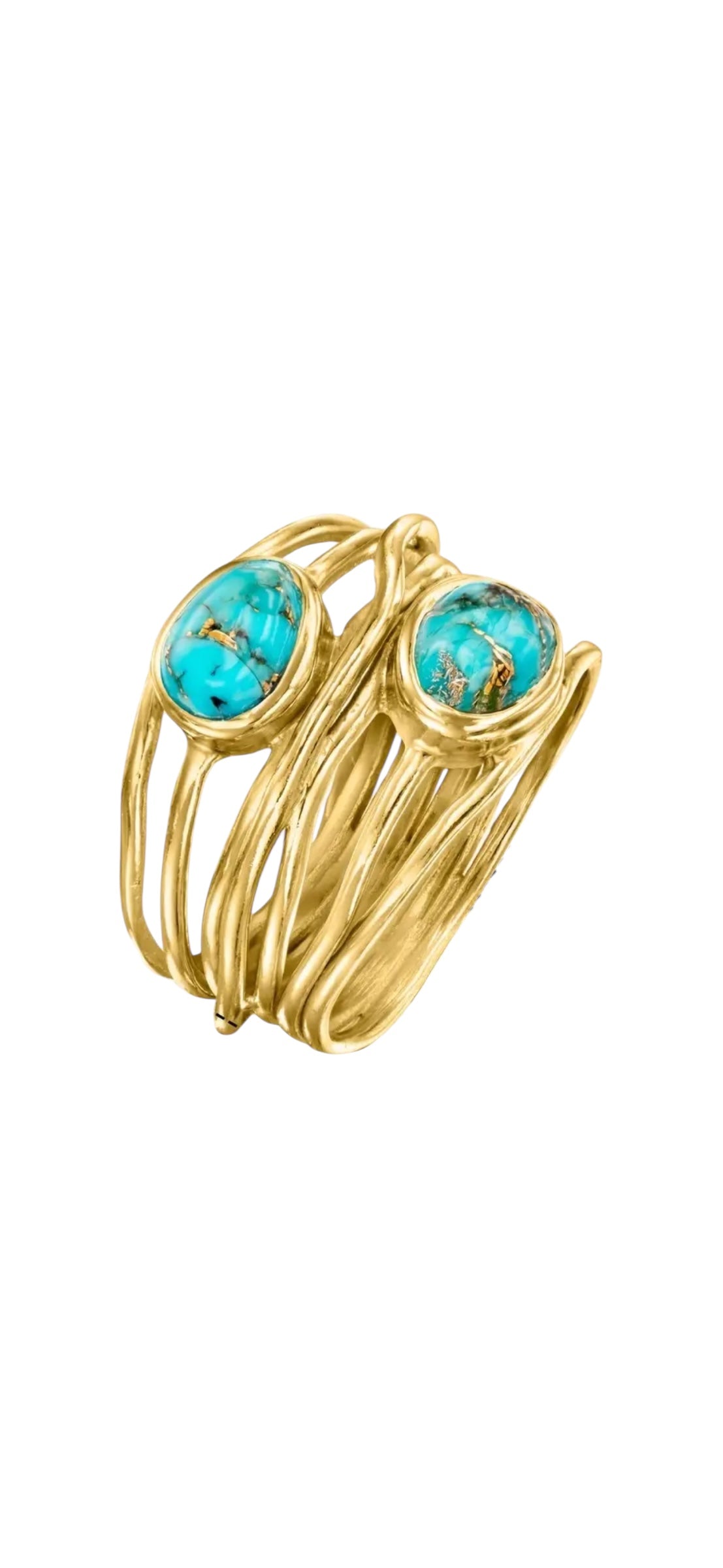Double Turquoise Ring