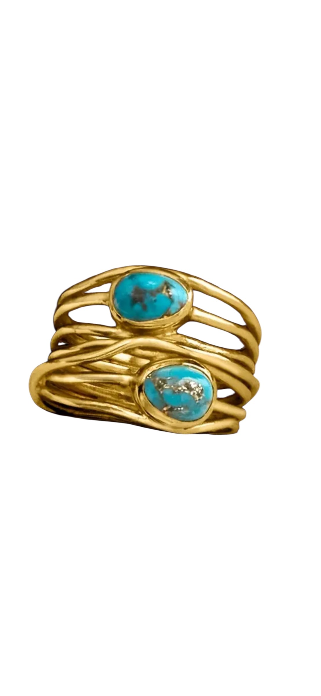 Double Turquoise Ring