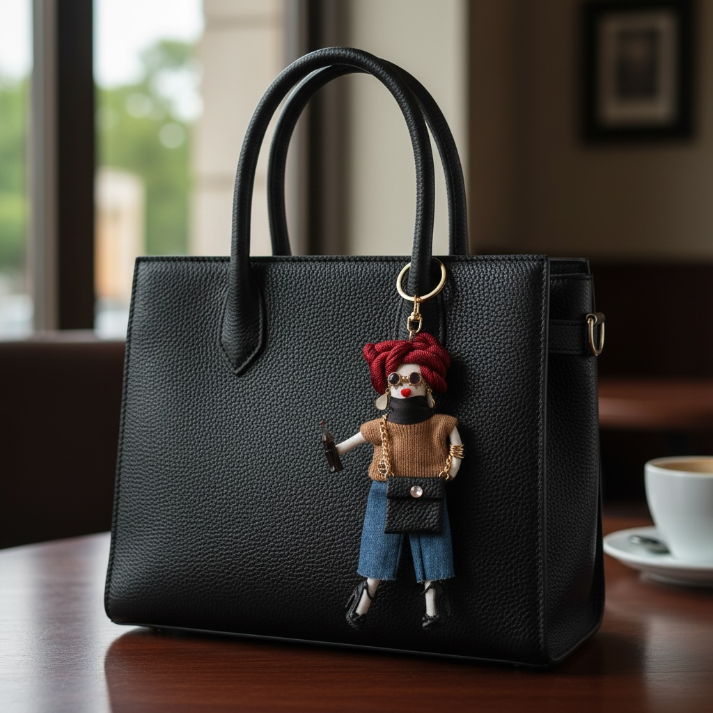 Miss “Know It All” Purse Charm