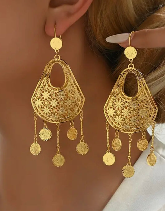 Gold Vermeil Chandelier Earrings