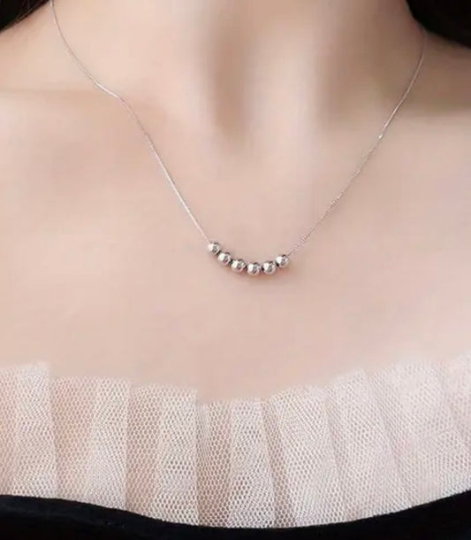 Sterling Silver Ball Necklace