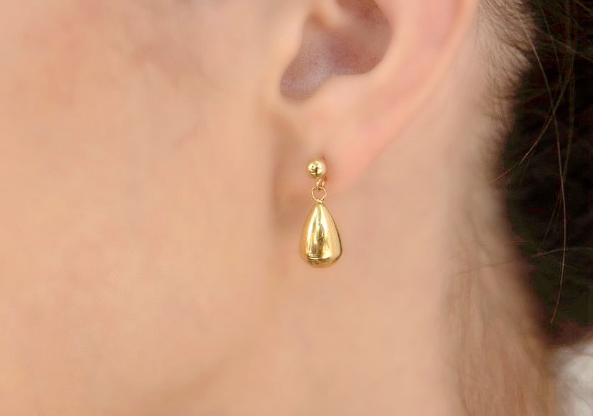 Small Bean Drop Earrings