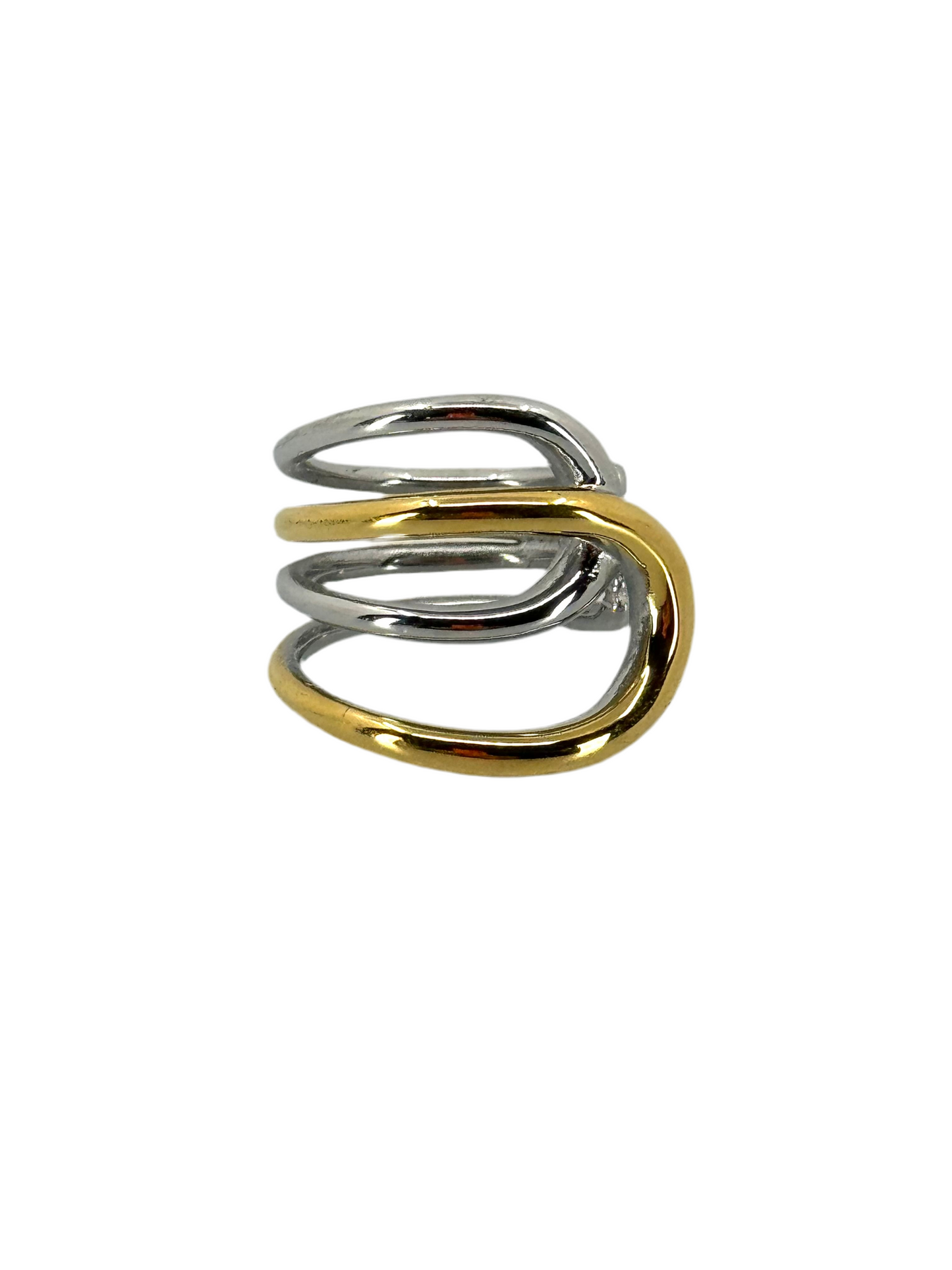 Yellow & White Gold Open Ring