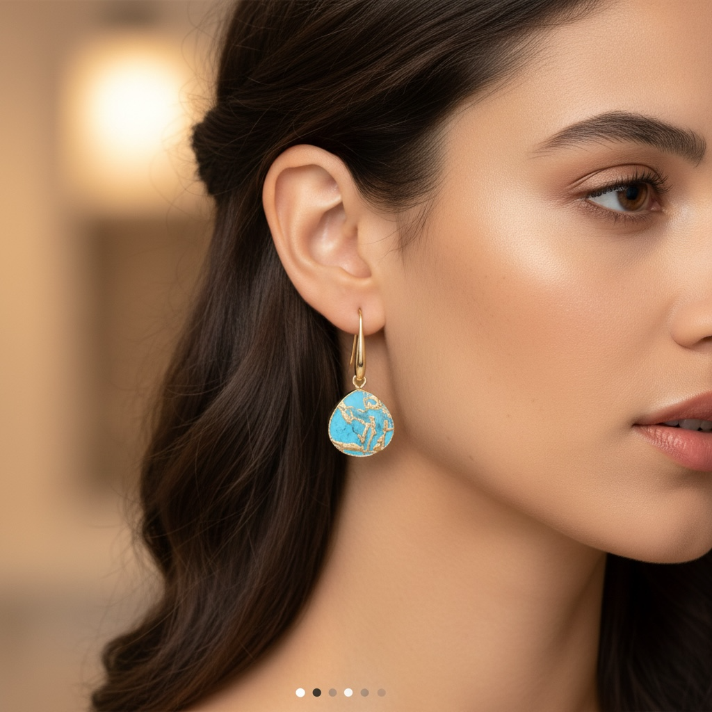 Mohave Turquoise Drop Earrings