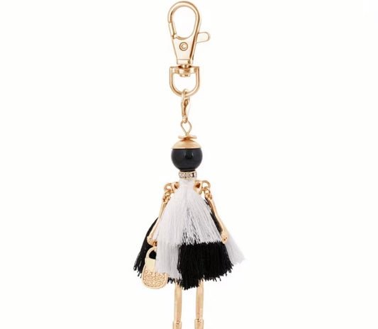 Miss Noir & Blanc Purse Charm