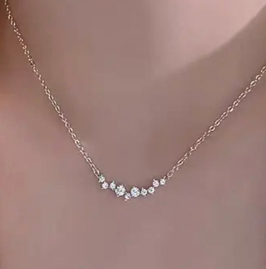 Minimalist Design Cubic Zirconium Necklace