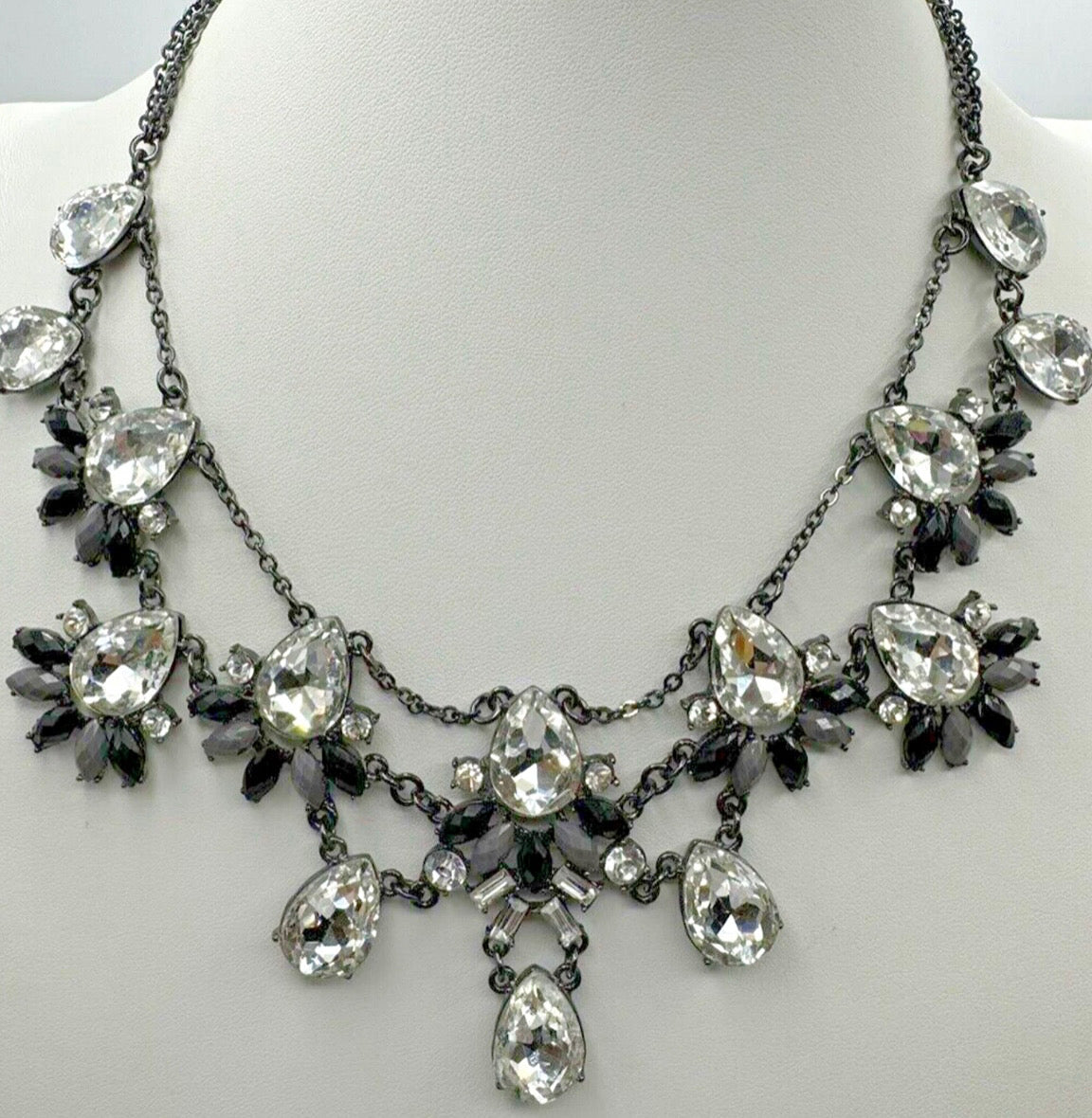 Vintage Faceted Crystals Necklace