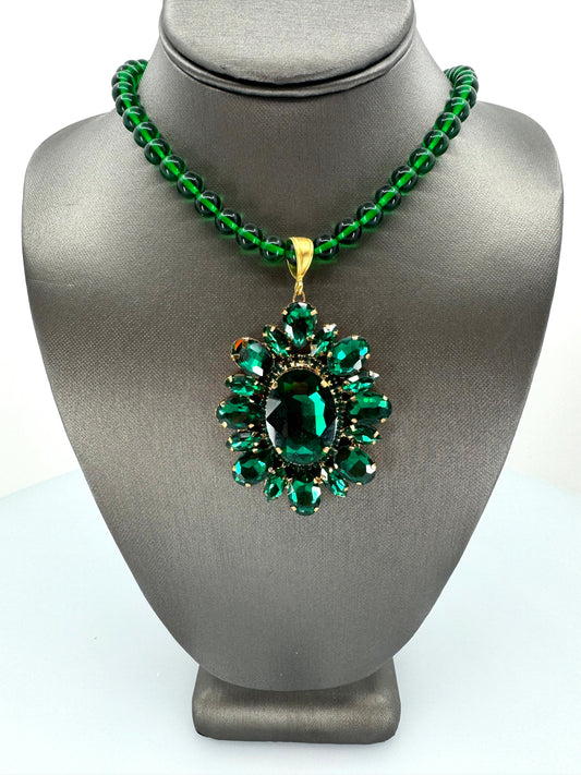 Vintage Green Necklace