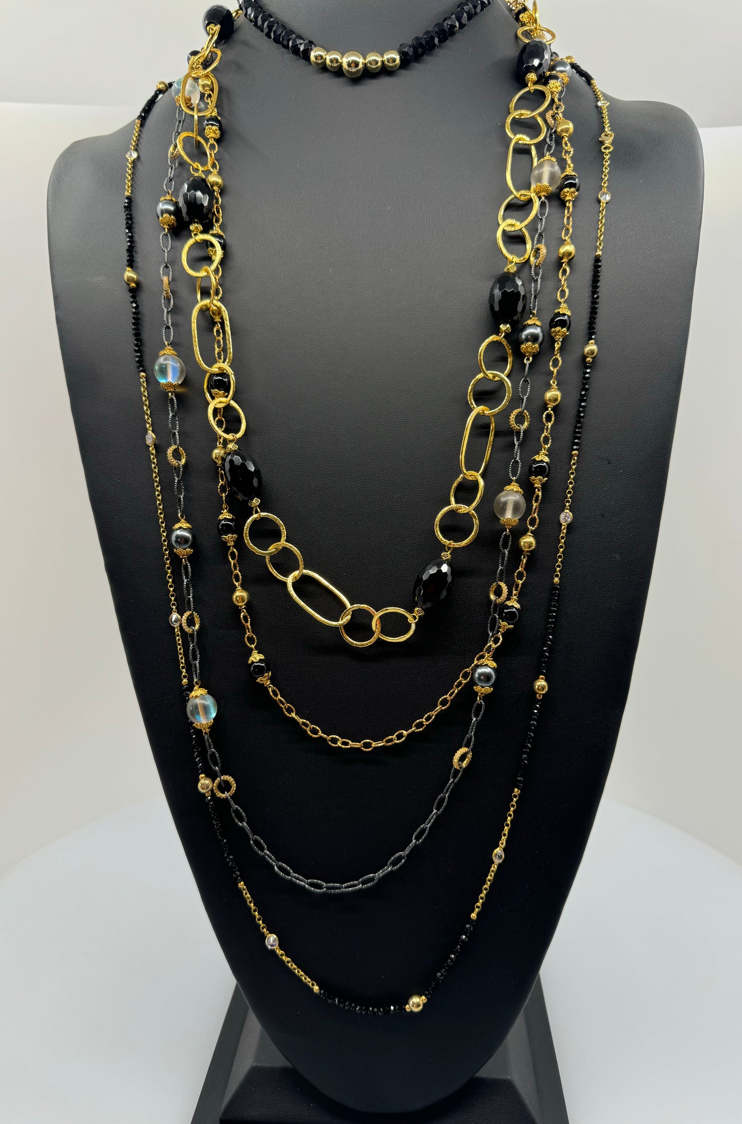 Large Link Chain & Onyx