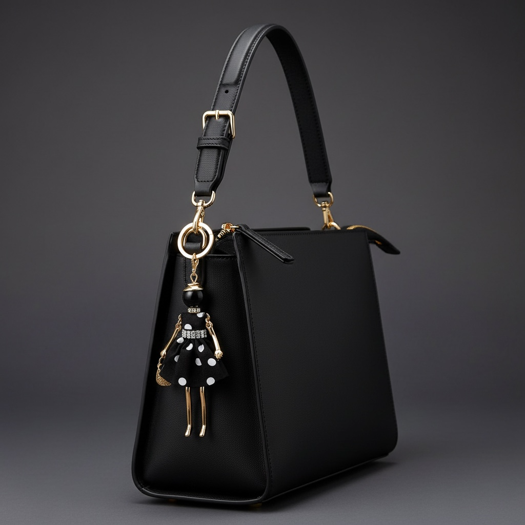 Miss Noir Purse Charm
