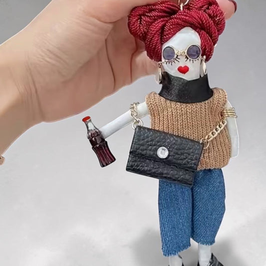 Miss “Know It All” Purse Charm