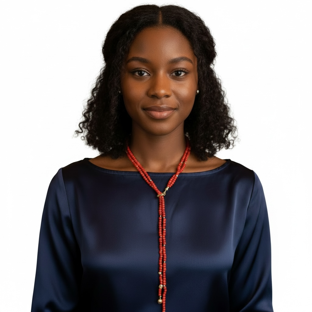 Red/Orance Coral Lariat Necklace